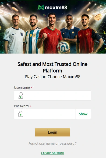 Maxim88 Login